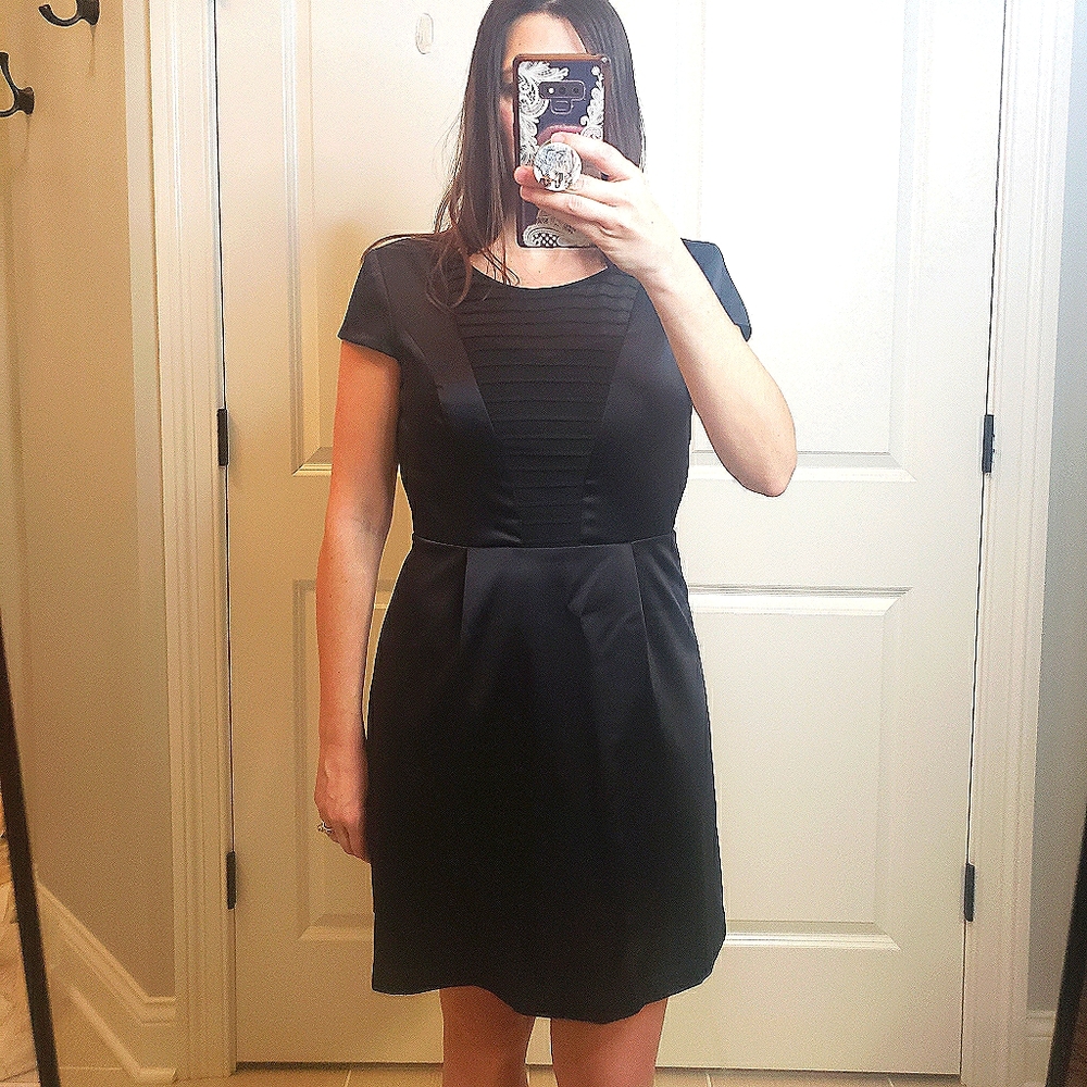 Satin Mini with Black Sheer Detail